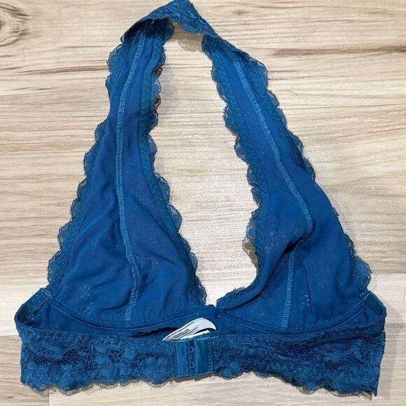 Intimately Free People Blue Lace Halter Bra Women’s XS - Picture 4 of 4